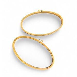 Vintage  Oval 9x5 Wooden Embroidery Hoops